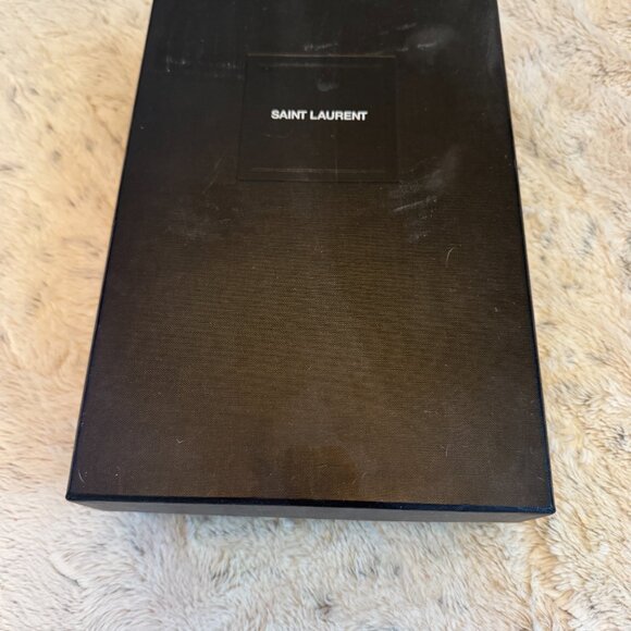 Saint Laurent Anja 105mm D'Orsay Heel Size 38 Suede - Picture 12 of 13